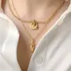 oly-206b56fcc839ce13742acb6180e9cfbc Wholesale PVD Coated Real Gold Plated 18K Gold Heart 304 Stainless Steel Titanium Steel Waterproof Non Tarnish 304 Stainless Steel Titanium Steel Necklace