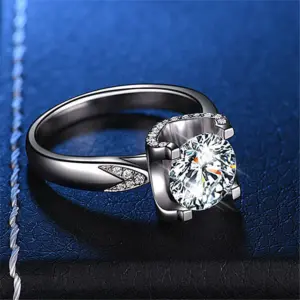 11 Bull Head Love Simulation Diamond Ring / Adjustable Opening