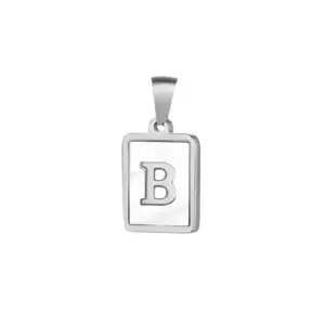 Silver / Letter B without Chain