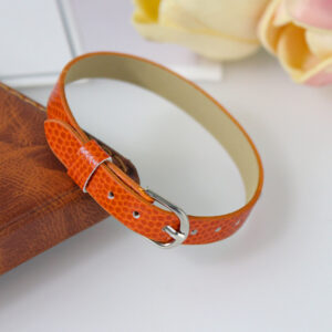 Round buckle 8mm snake-orange