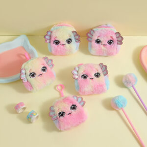 Wholesale Plush toy storage bag for students and earphones