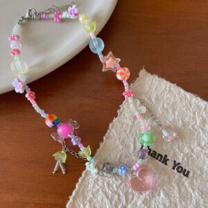 Peach love candy dopamine necklace