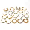 Wholesale 304 Stainless Steel Bracelet Women's Non-fading Electroplated 18K Gold Color Oval And Irregular Shaped Style