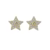 Wholesale 1 Pair Elegant Lady Star Heart Shape Butterfly Plating Inlay Copper Artificial Diamond Ear Studs