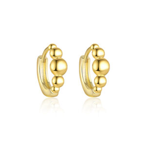 E4807-gold/pair / 925 silver