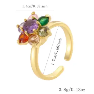 JZ Rotating 18 Color Plum Blossom / Adjustable Opening