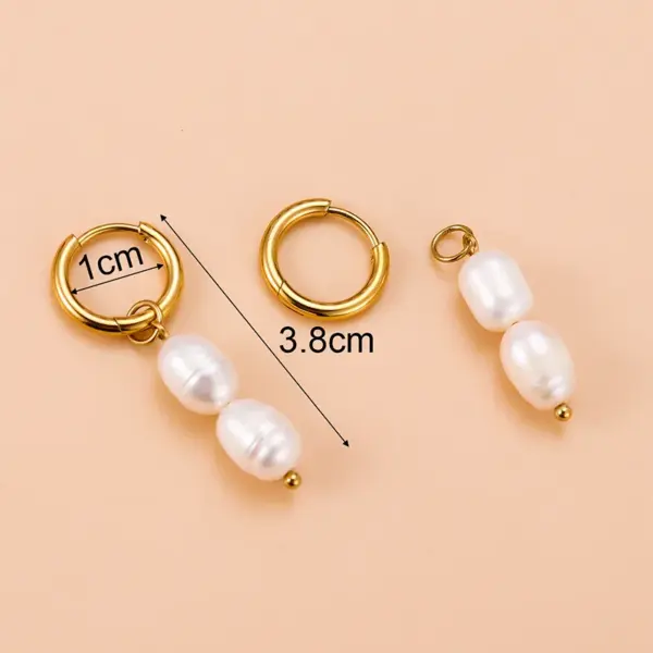 Wholesale 1 Pair Fashion Cross Devil'S Eye Heart Shape Butterfly Gold Plated 304 Stainless Steel Artificial Pearls Rhinestones Stainless Steel Earrings