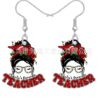 Wholesale Christmas Santa Claus Acrylic Earrings