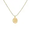 Wholesale Simple Style Letter Copper Gold Plated Pendant Necklace 1 Piece