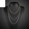 Wholesale Vacuum Plating 18K Gold Geometric 667 Stainless Steel Stainless Steel Simple Style 667 Stainless Steel Necklace