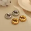 Wholesale 304 Stainless Steel C Shape PVD Coated 18K Gold Plated 18K Gold Retro Waterproof Non Tarnish Polishing Plating Gold Silver Ear Cuffs