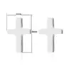 PVD Coated 18K Gold Real Gold Plated Cross 304 Stainless Steel Retro Waterproof Non Tarnish Ear Studs