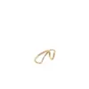 Simple Style Solid Color Titanium Steel Plating 18k Gold Plated Rings