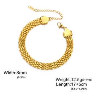 Gold 8mm wide