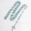 Wholesale Blue Turquoise Vintage Cross Beaded Necklace