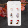 oly-20f314ee6b3f25302e3181ae62efc0e0 Wholesale Christmas Tree, Gingerbread Man, Snowman, and Dog Earring Set