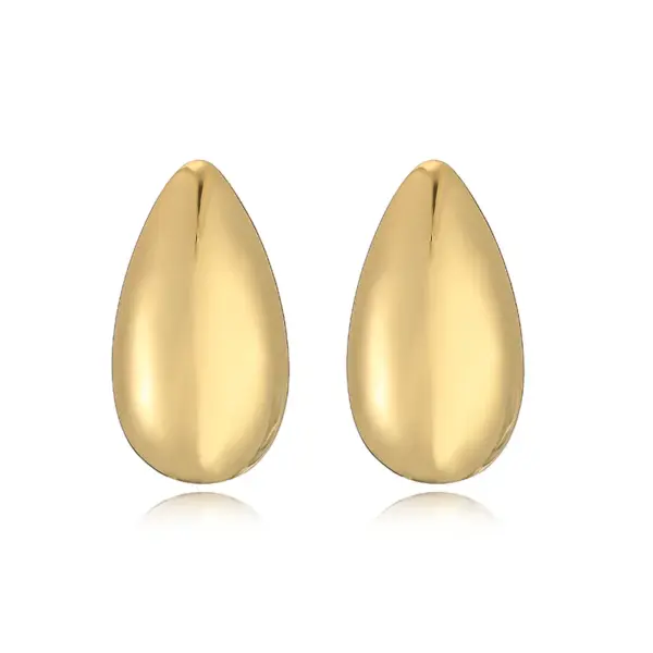 Wholesale 1 Pair Ig Style Casual Simple Style Water Droplets Plating Inlay Copper Zircon 18k Gold Plated Ear Studs