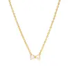 Wholesale Elegant Y-Shape Pearl Engraved Stainless Steel Necklace Multi-Layered Luxury Fashion Jewelry Pearl Agate Stone Pendant Necklace