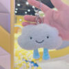 Wholesale Ins Popular Cute Cloud Keychain Pendant Girl Heart Little White Cloud Doll Backpack Couple Pendant Plush Toy