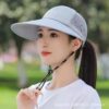 Wholesale Hat Women's Summer Thin Sunshade Cap Outdoor Riding Cap Men's Casual Breathable Sun Protection Fishing Sun Baseball Cap