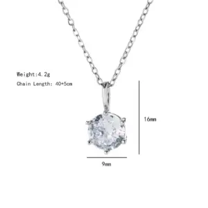 Small Size in Silver Zircon