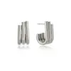Wholesale Heart Plating 304 Stainless Steel Titanium Steel No Inlaid 18K Gold Plated Vacuum Plating PVD Coated Earrings