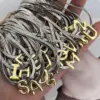 Wholesale Elegant Simple Luxury Stainless Steel 18K Gold Plated 26 Letter Pendant Necklace Women Casual Weekend Date Selfie Festival