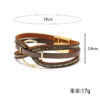 Wholesale bracelet magnetic buckle PU leather bracelet