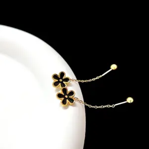 Black Gold Flower Chain (Single)