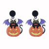 oly-213deb44e87472b4fabe0a0460915909 Wholesale European and American Halloween Series Acrylic Earrings Ghost Pumpkin Cartoon Bat Pumpkin Personalized Party Earrings