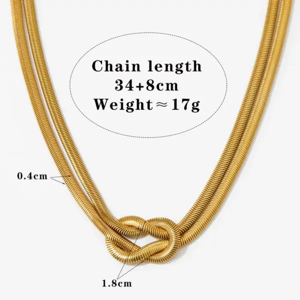 Wholesale PVD Coated Real Gold Plated 16K Gold White Gold Plated Gold Plating Knot 304 Stainless Steel Casual Waterproof Non Tarnish Bracelets Earrings Necklace