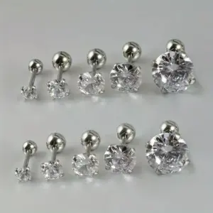 Silver / 3/4/5/6/8mm