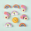 Wholesale Cartoon Rainbow Silicone Beads