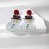 oly-2150c1f952de5763627cfb701e71f15e Wholesale Fine Flash Cartoon Cute Christmas Snowman Acrylic Earrings Fun Creative
