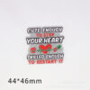 oly-215aec7420cfbf614a3d6a94fa0e2032 Wholesale loose pink cartoon letter peach heart bag jewelry acrylic pin cute DIY patch