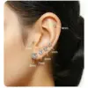 Wholesale Simple Butterfly Buckle Titanium Steel Ear Studs Unisex Versatile Earring Design Elegant Minimalist Jewelry Accessory