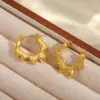 Wholesale 1 Pair Basic Simple Style Irregular Geometric Plating 304 Stainless Steel 18K Gold Plated Earrings