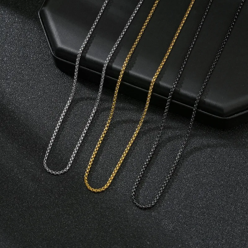 Wholesale PVD Coated Gold Plated 201 Stainless Steel Necklace