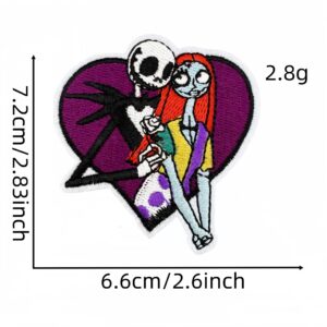 Colorful skull cloth sticker 2#