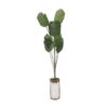 Wholesale Doll House dollhouse mini plant model toy handmade modern glass vase banana tree green plant