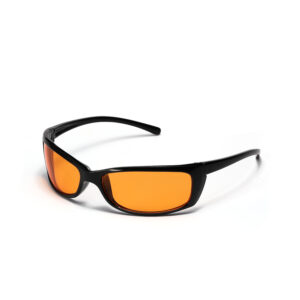 Black frame light orange