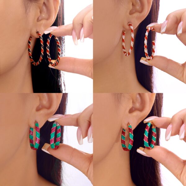 Wholesale Colorful hoop earrings