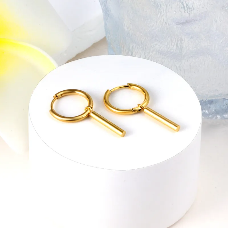 Wholesale 1 Pair Fashion Solid Color Stainless Steel Plating Earrings
