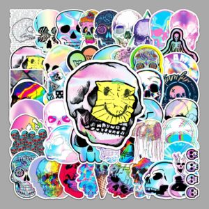 Wholesale 50 Skull Graffiti Laser Horror Trend Creative Sticker