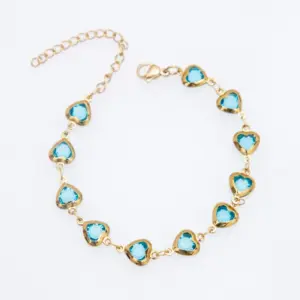Gold Light Blue / Waist Chain 70 15cm