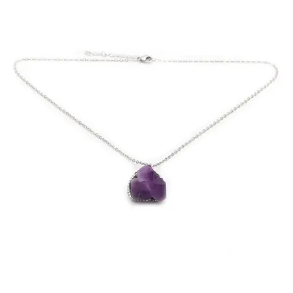 Wholesale Fashion Heart Alloy Natural Stone Necklace In Bulk