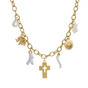Cross Necklace White Series
