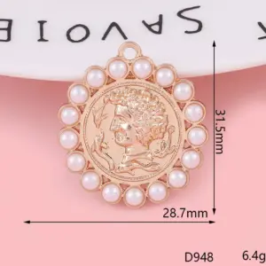 D948 Pearl Beauty Head / Diy Ornament