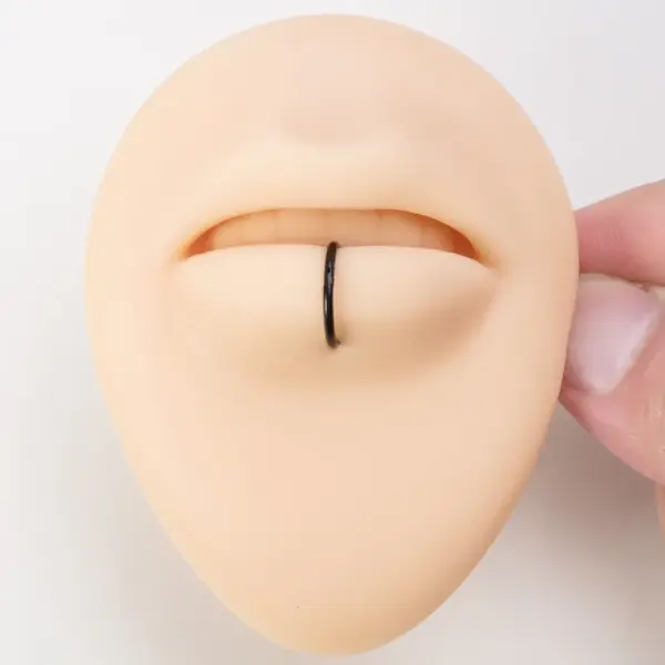 Simple Style Round Stainless Steel Plating Nose Ring Nose Pin