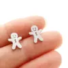 Wholesale PVD Coated 18K Gold Real Gold Plated Geometric 304 Stainless Steel Simple Style Classic Style Waterproof Non Tarnish Ear Studs